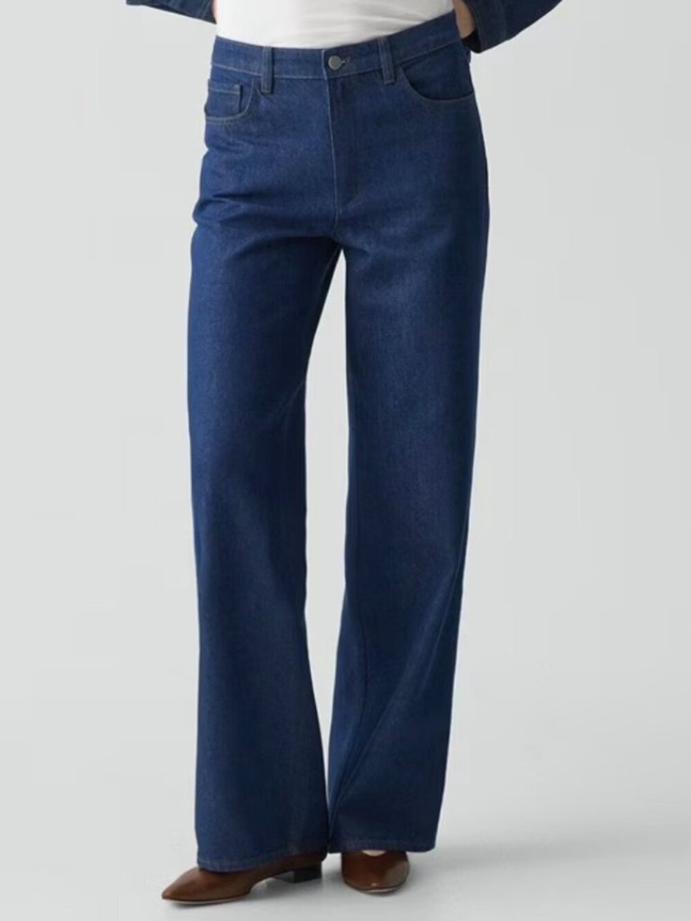 Theory Jean High Waist Straight Leg 5 Pocket Women's Size 28 Indigo Blue